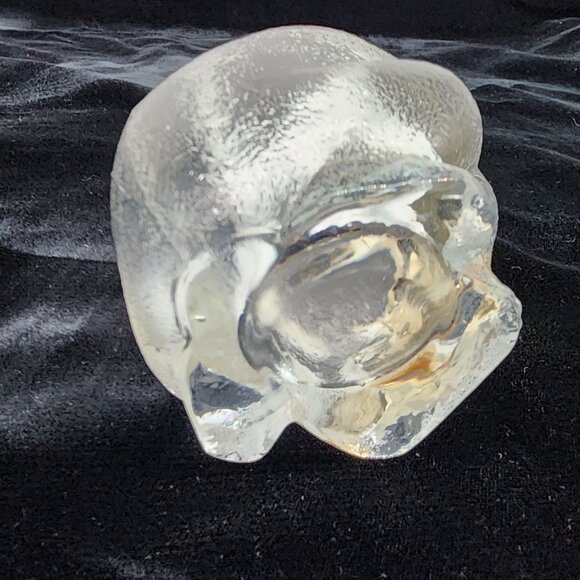 Textured Glass Frog Votive Candle Holder Carolina Critters 3.5" VTG - Picture 7 of 8